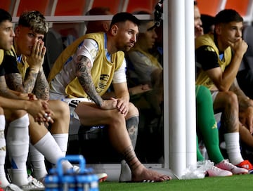 Messi was substituted during the Copa América final due to an injury.